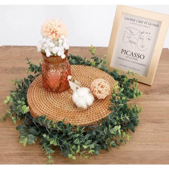 10 pack | Thick Boxwood Eucalyptus Garlands Wedding Vines Greenery 60 Feet - Picture 3 of 6